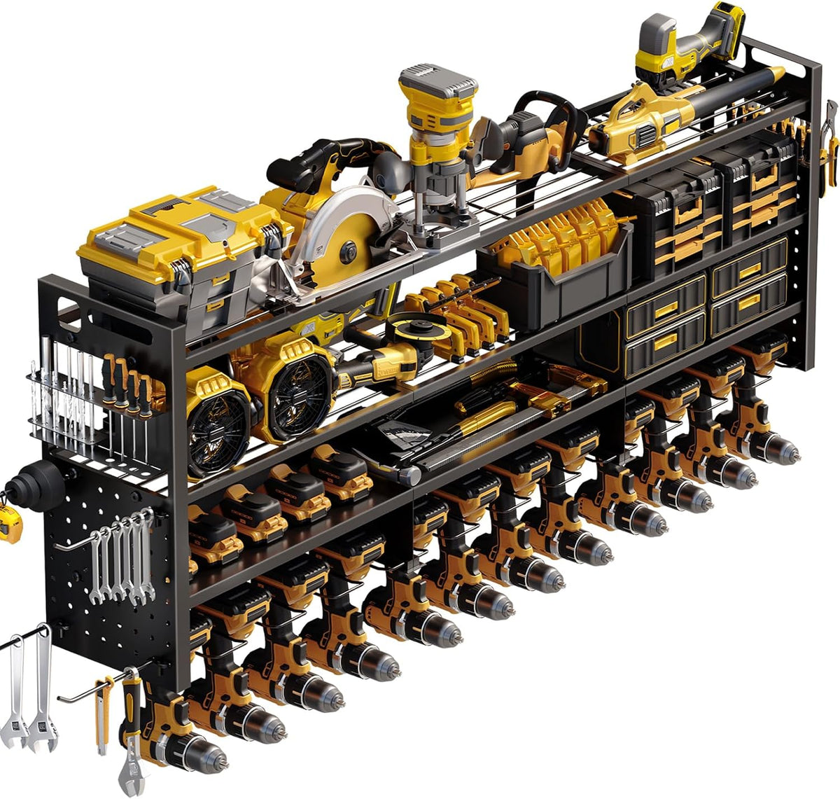 large 49'' wide power tool organizer wall mount, main product view