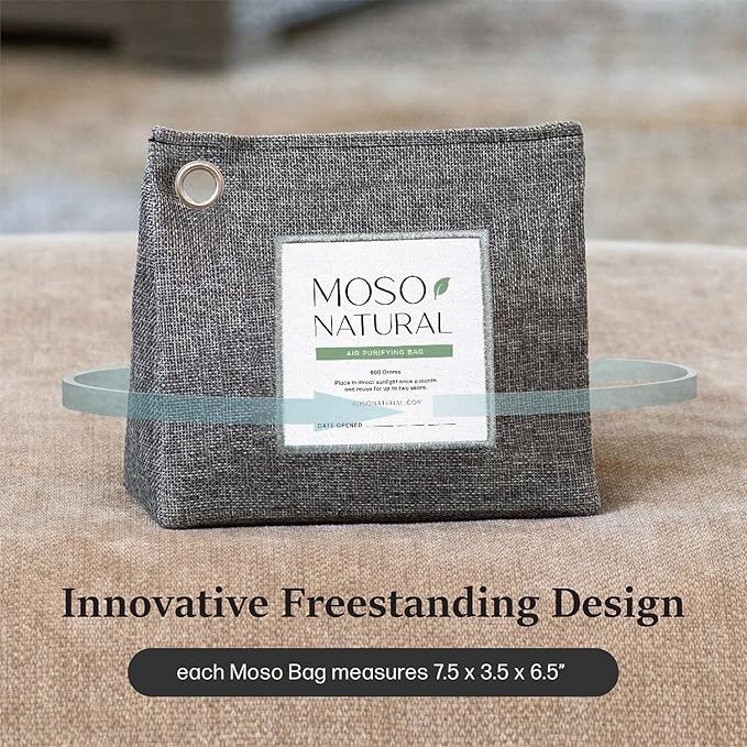 Moso Natural Air Purifying Bag 600g Premium Bamboo Charcoal Odor Absorber | - Image 6