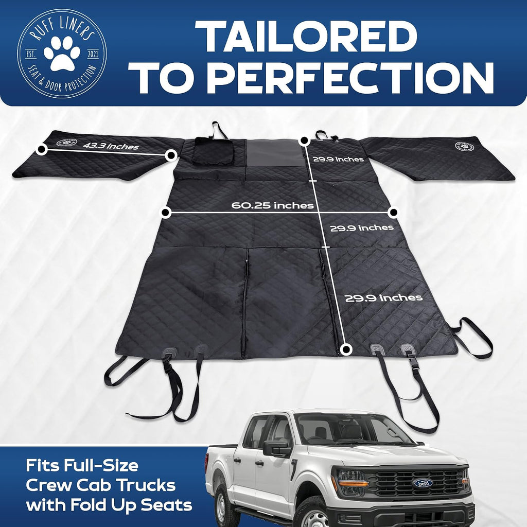 ruff liners xl dog hammock for truck, fold-up, package contents