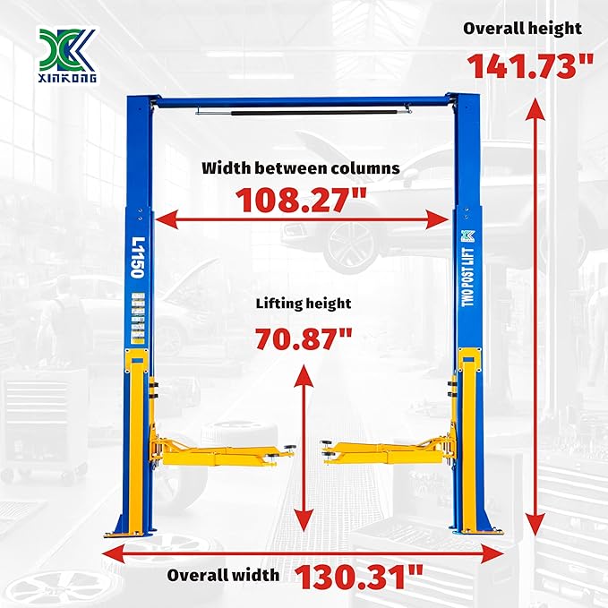 XK-L1150 Auto Lift Car Lift Capacity 11500 Lbs Overhead Truck Hoist - Image 2