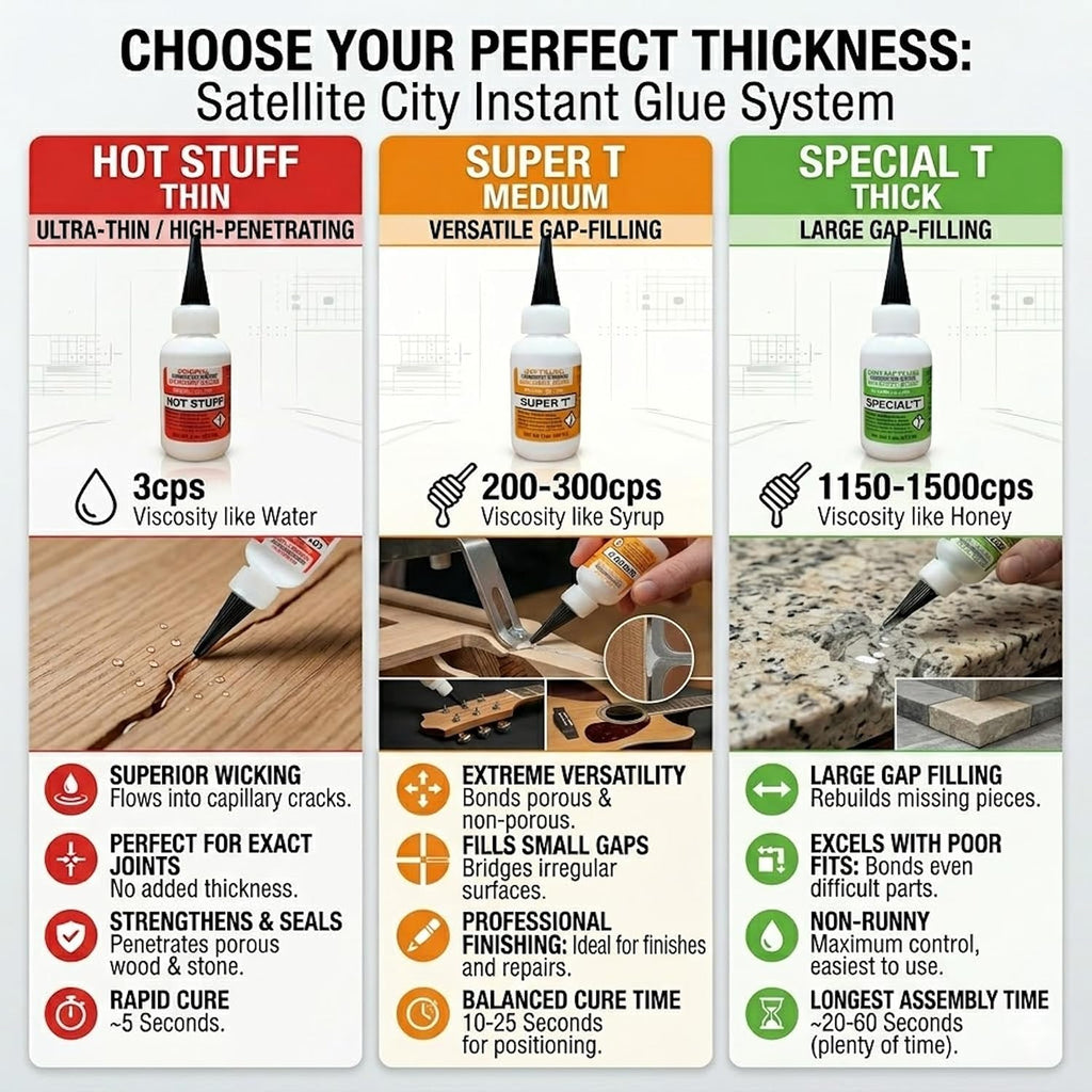 hot stuff thin instant ca glue, 2oz hs-4, side view