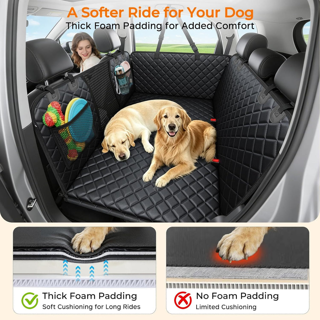 urpower back seat extender for dogs, large hard, side view