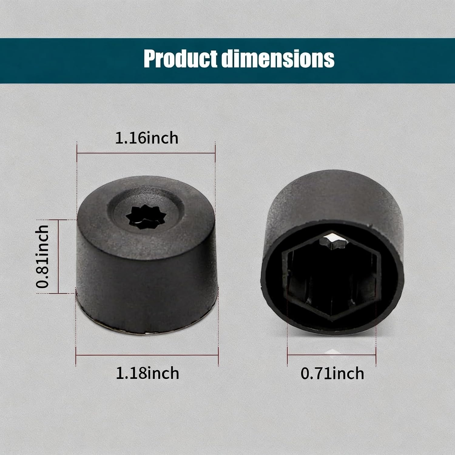 20PCS 17mm Car Wheel Lug Nut Covers with Removal Tool, Auto Tire Bolt Caps Replacement 1K0 601 173 for VW Jetta Beetle Passat GTI CC