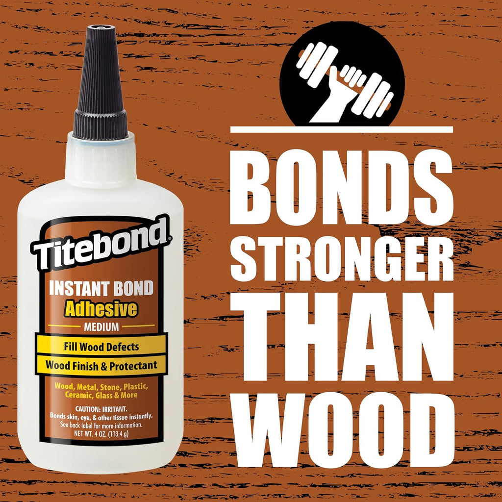 titebond instant bond medium ca super glue – shown in use