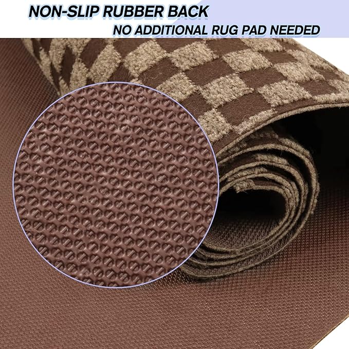 Custom Size Backed Non-Slip Area Rugs Runner, Easy Clean, Waterproof Runner Rugs - Image 4
