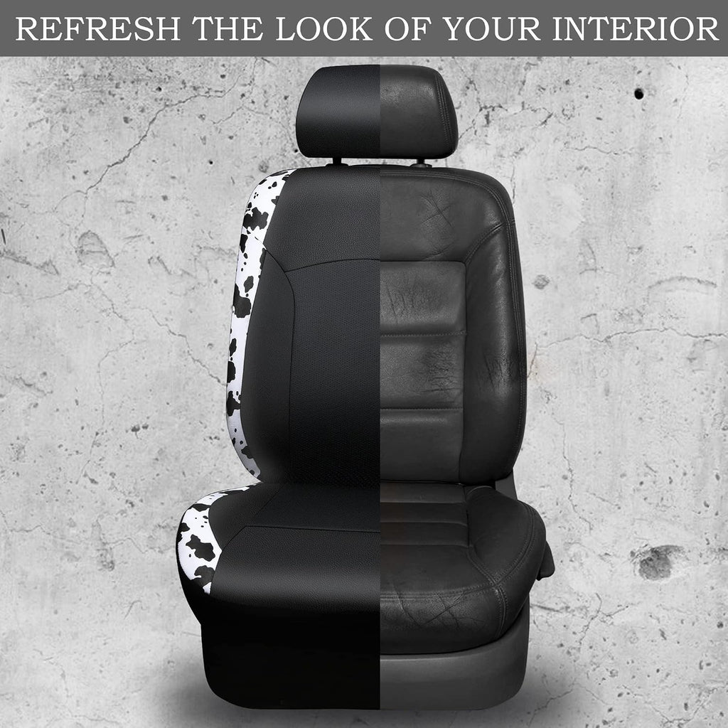 car-pass cow print car accessories sets faux leather, package contents