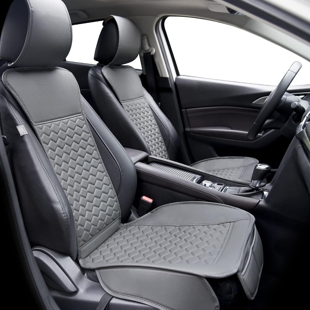 elantrip leather car seat covers front 2pc waterproof, main product view