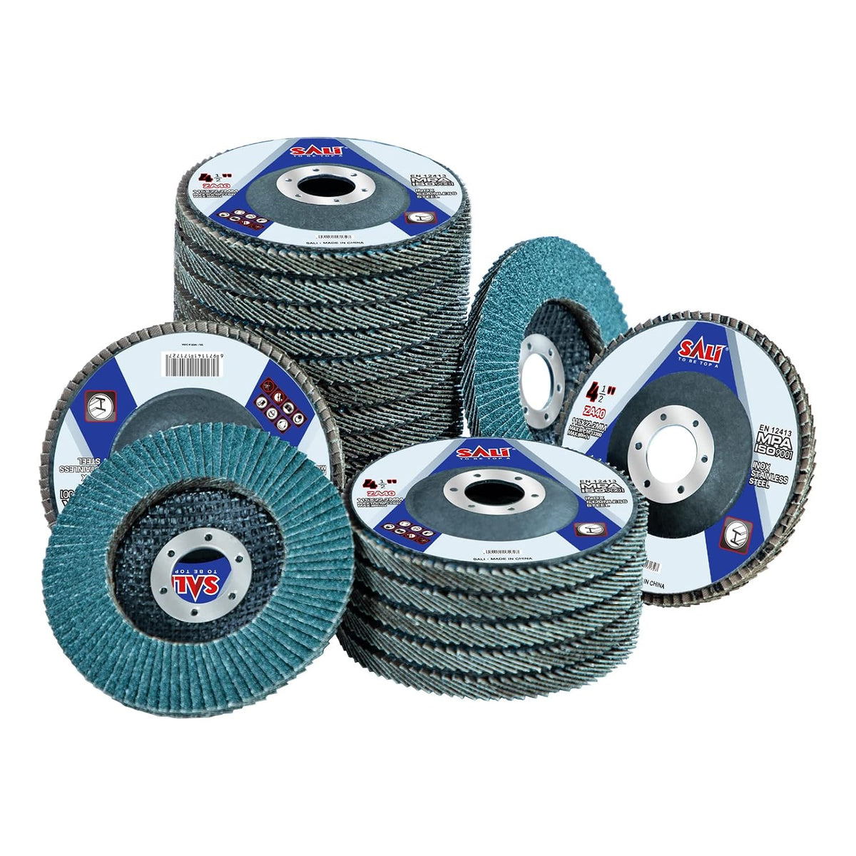 sali 20 pack zirconia flap disc 40 grit, main product view