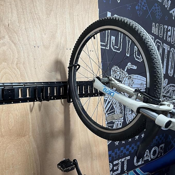 E-Track Bike Hooks, Heavy Duty Wall Mounted Bike Storage Rack Bike Mount - Image 5