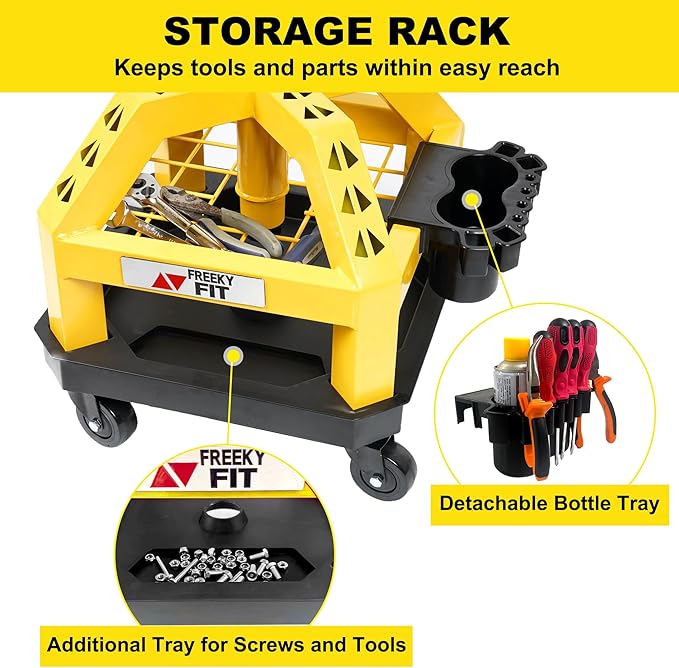 Rolling Shop Stool for Garage - Image 2