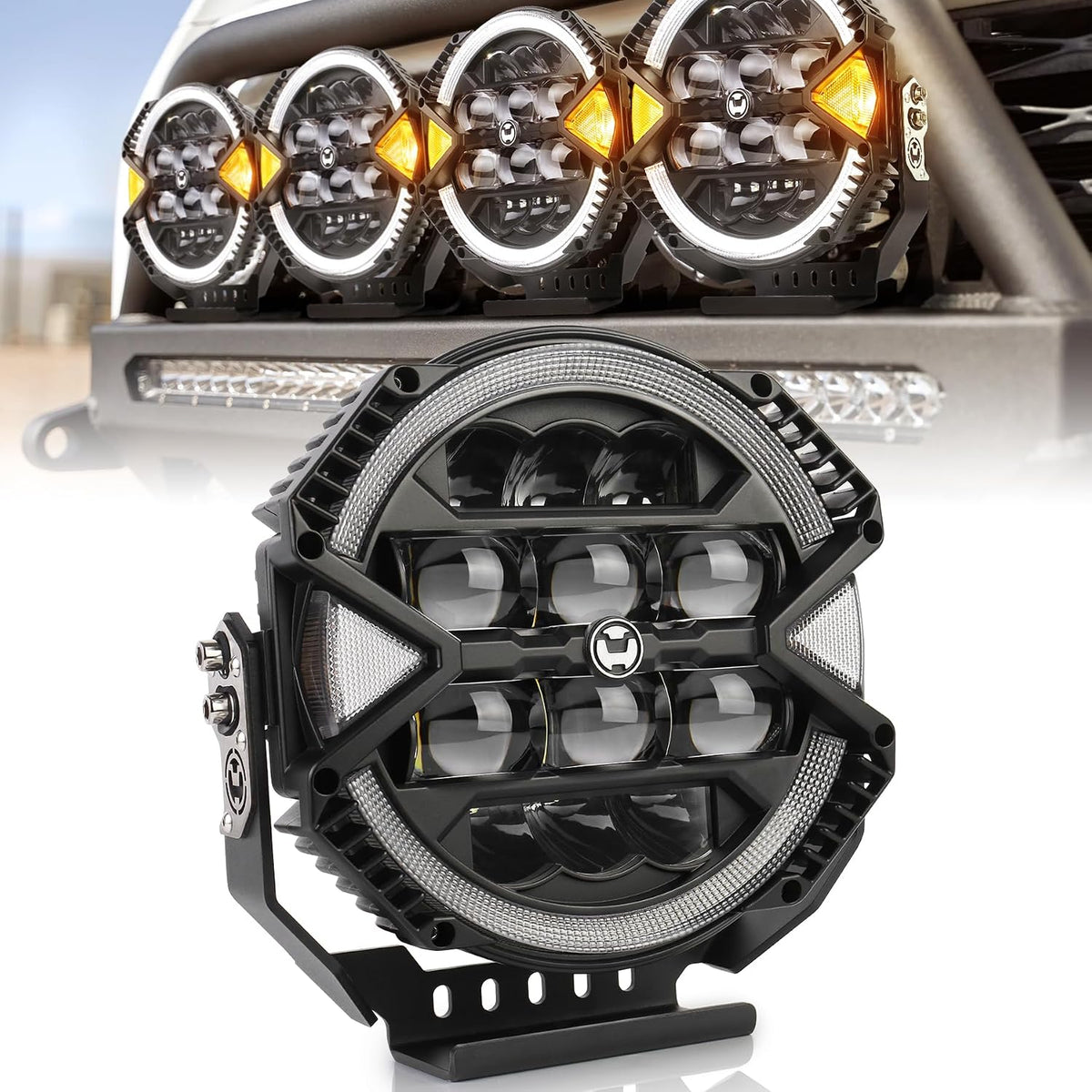 9 inch led off road light 148w 13000lm, main product view