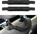 2PCS Headrest Grab Handles, Roll Bar Grab Handles, Safety Headrest Support Handle Strap for Rear Seat Passenger, Heavy Duty Rear Seat Back Mount Roll Bar Grip Handle Kit for SUV Truck (Black)