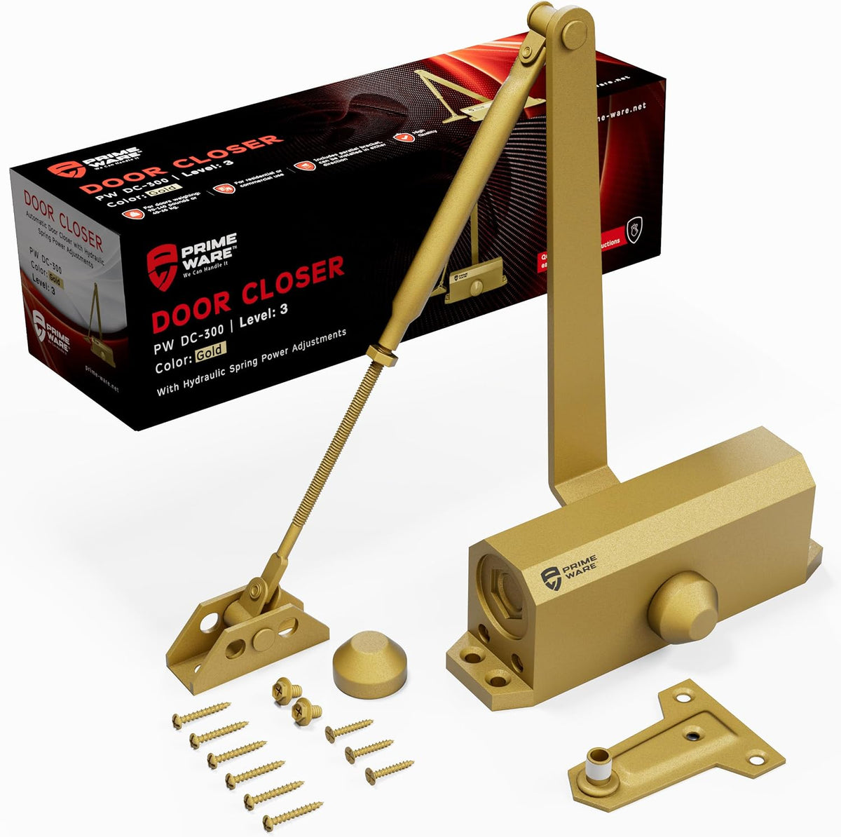 primeware dc-300 adjustable automatic door closers for home, main product view