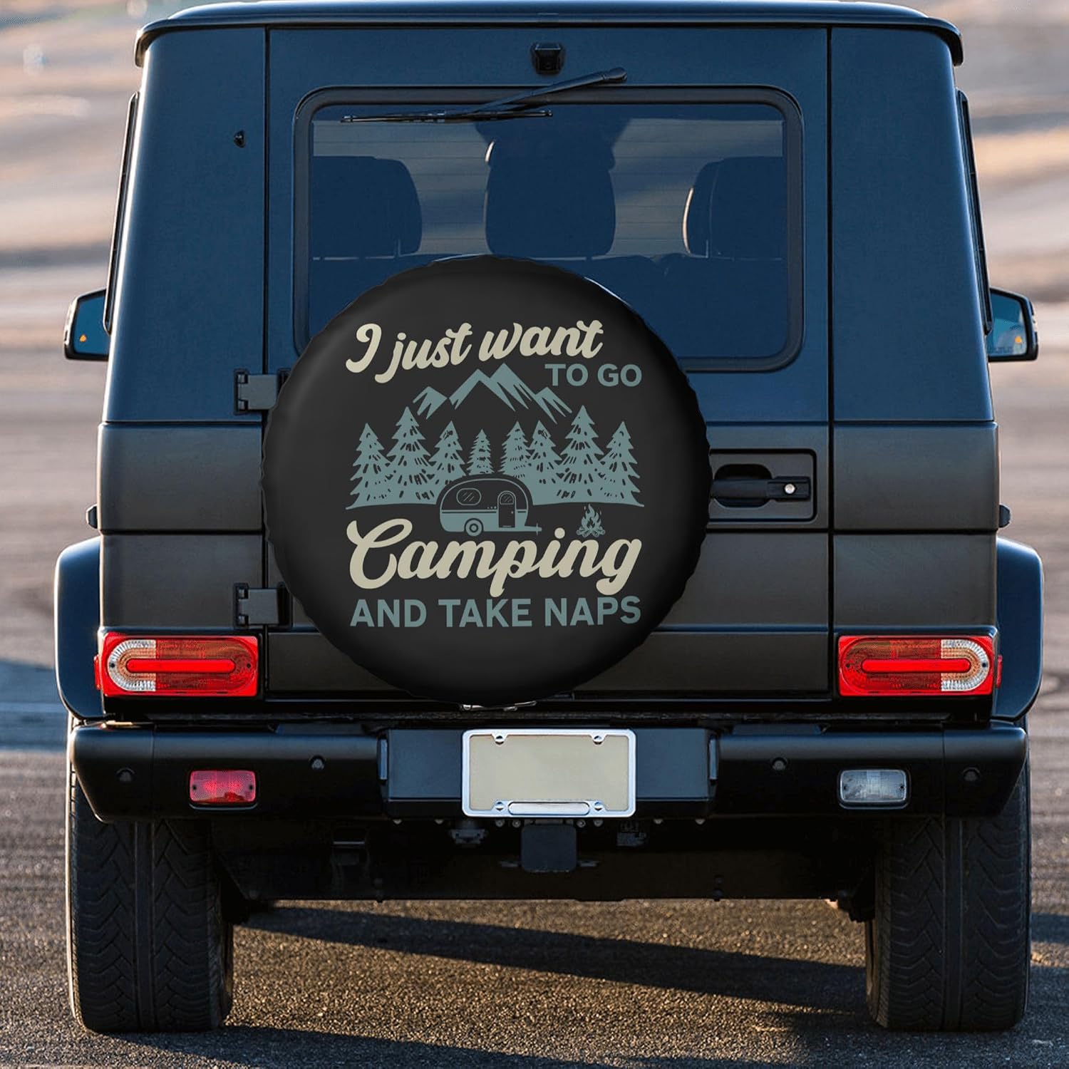 Spare Tire Cover for RV Camper Trailer Weatherproof Universal Spare Tire Cover for RV Travel Trailer Camper Truck 14inch