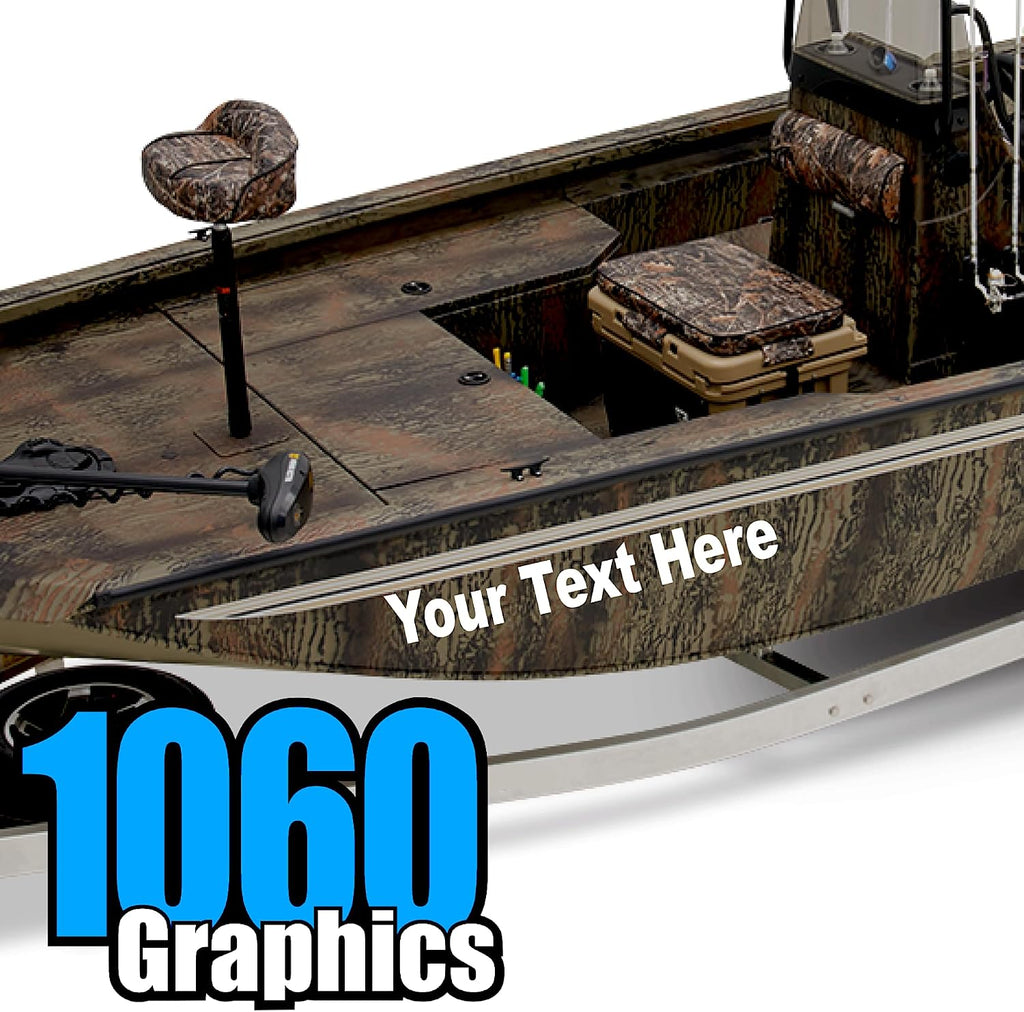Custom Vinyl Boat Numbers & Letters (Two Decals)
