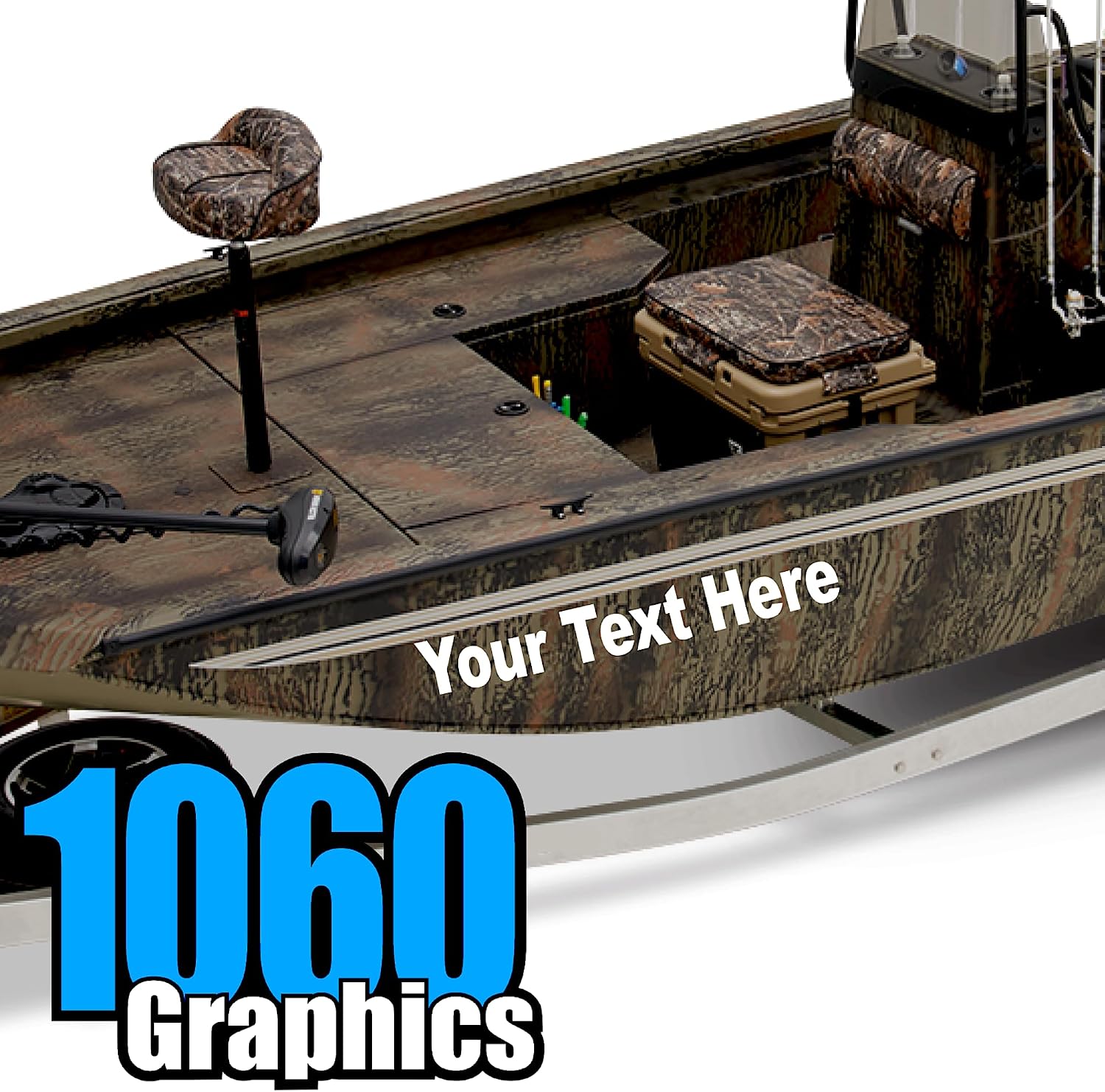 Custom Vinyl Boat Numbers & Letters (Two Decals)