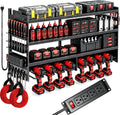 large power tool organizer wall mount with charging, main product view