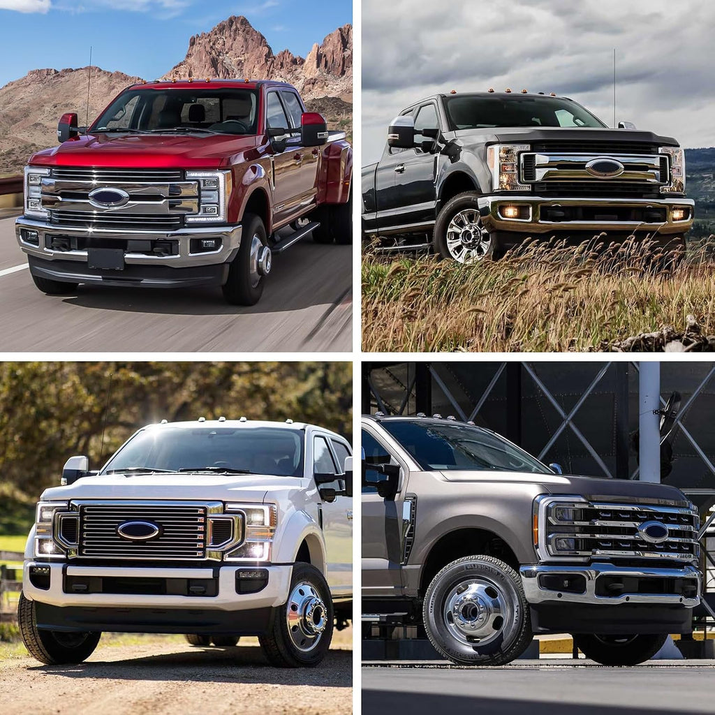 Tow Hooks Covers for Ford Super Duty F250 F350 F450 2017-2025 Compatible with Ford Super Duty F250 F350 F450 Accessories 2017-2026 (Black)
