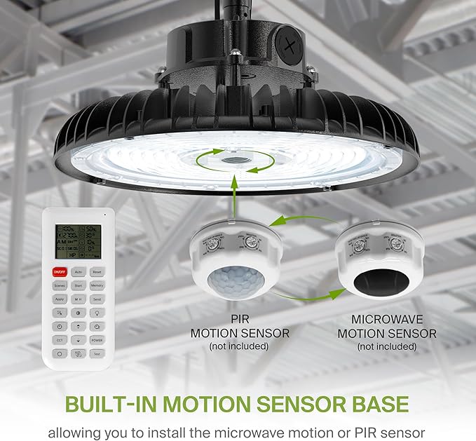 ASD LED High Bay UFO Light Fixture, Commercial Shop Lighting | Dimmable - Image 8