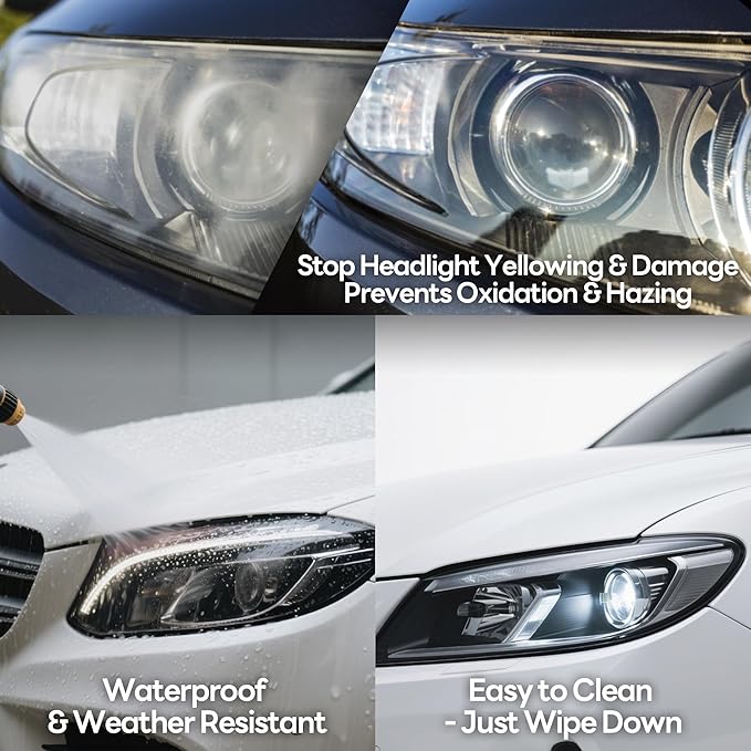 Lypumso 16 x 60 Inches Headlight Taillight Car Tint Vinyl Film, Self Adhesive - Image 6