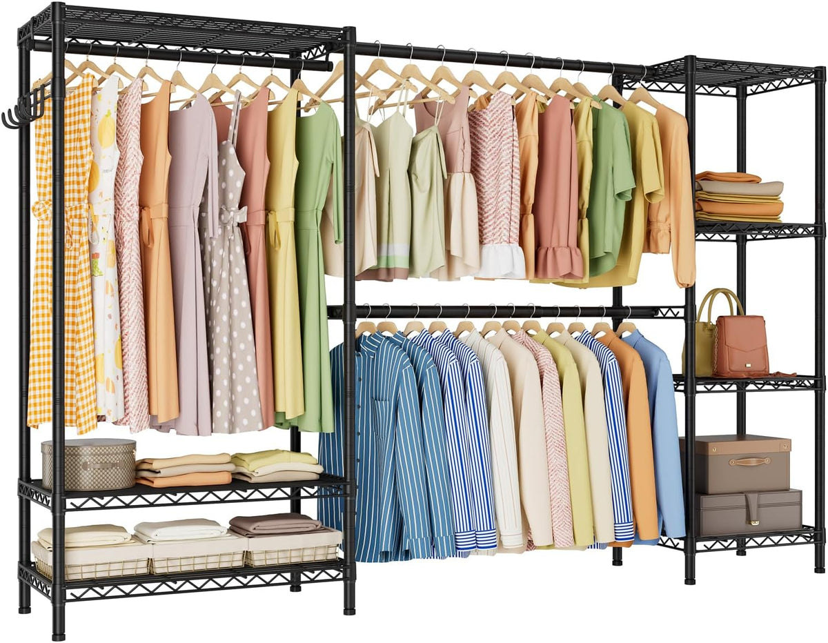 golpart heavy duty clothes rack metal wardrobe with, main product view
