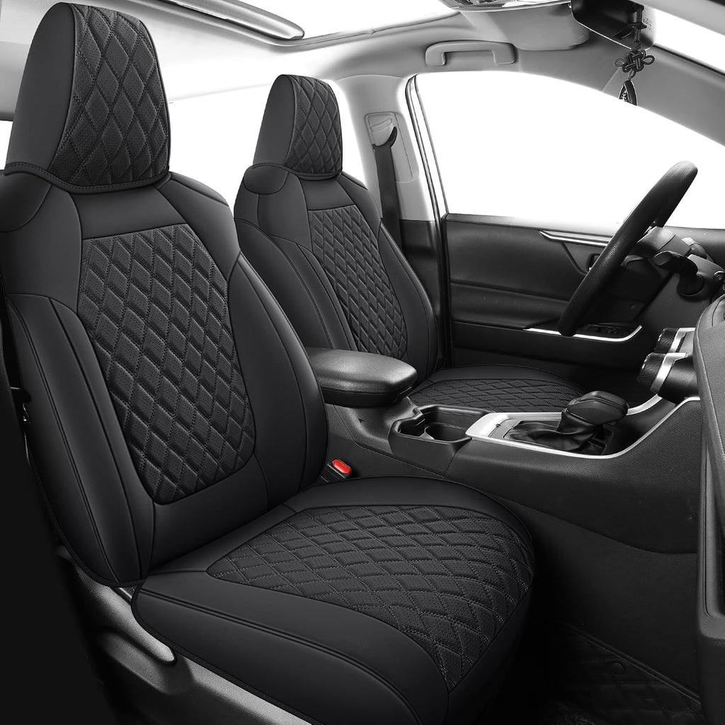 MIROZO Seat Covers for rav4, Waterproof Car Seat Covers Faux Leather Seat Cover