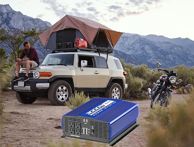 3000W Power Inverter 12V DC to 110V AC Car Battery Inverter - Image 7