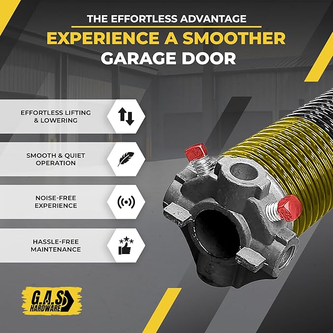 Garage Door Torsion Spring 250x1.75x33 Includes 1” Steel Bearing, Non-Slip - Image 5