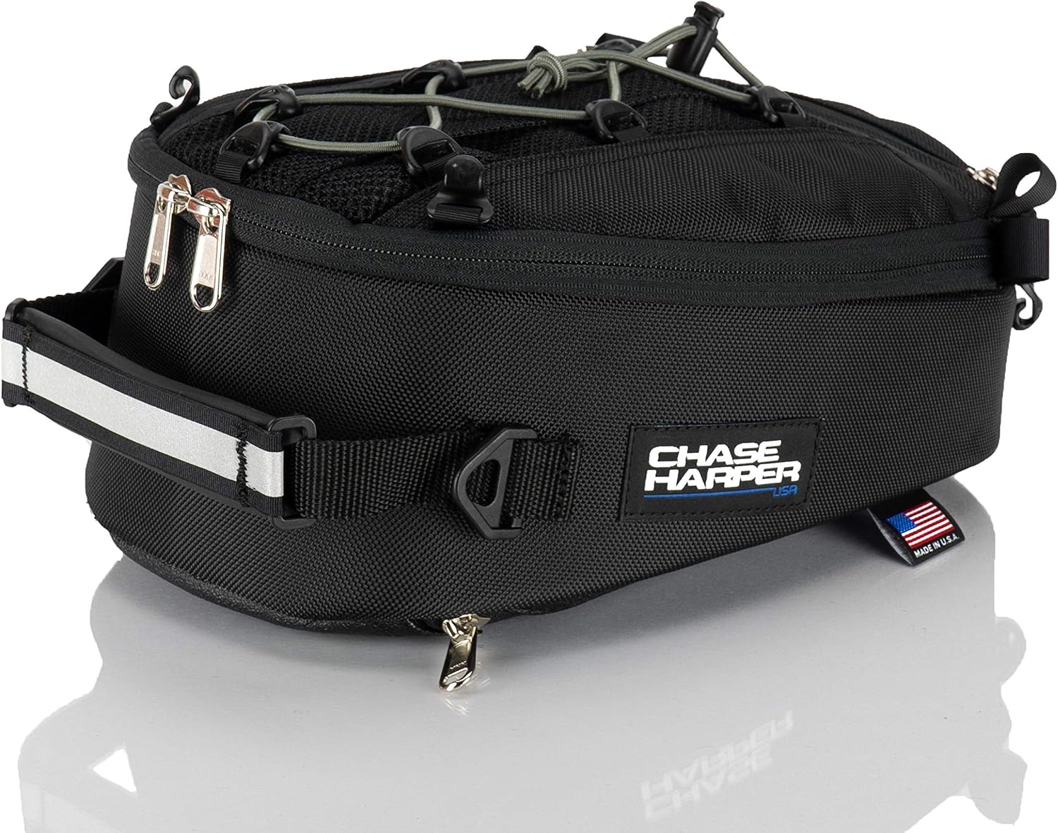 Chase Harper 450 Tail Bag - Water-Resistant, Tear-Resistant, Industrial Grade Ballistic Nylon - Universal Fit Adjustable Strap Mounting System