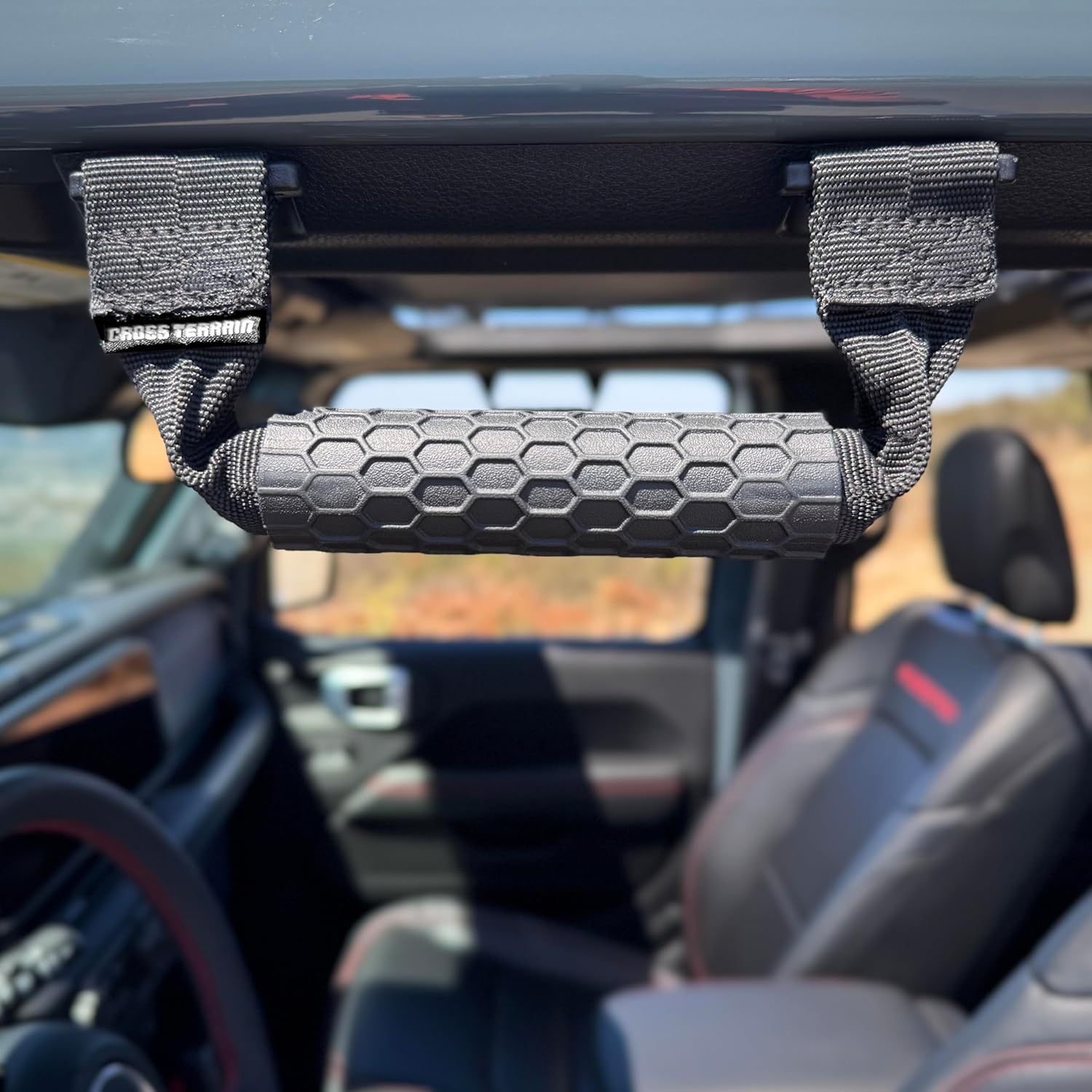 NXTGEN Cross Terrain Grab Handles for Jeep Wrangler JL 2018–2026 - Magnetic Stow-Away, Sky One Touch Compatiable – Airbag Compatible – Front & Rear – 2 Piece Set Left & Right