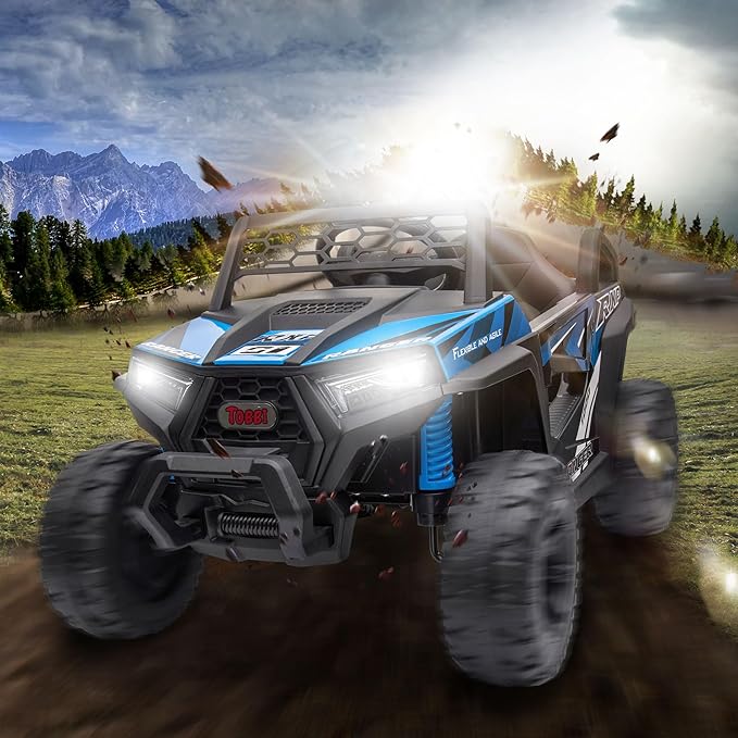 TOBBI 12V Kids Ride on Car, Electric Off-Road UTV Truck - Image 9