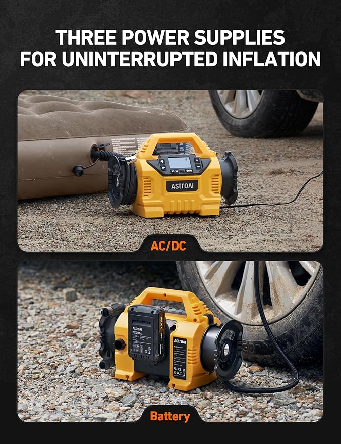 AstroAI Cordless Tire Inflator Portable Air Compressor