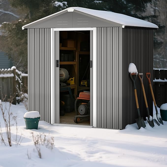 Nuu Garden 6 x 4 FT Outdoor Storage Shed - Image 3