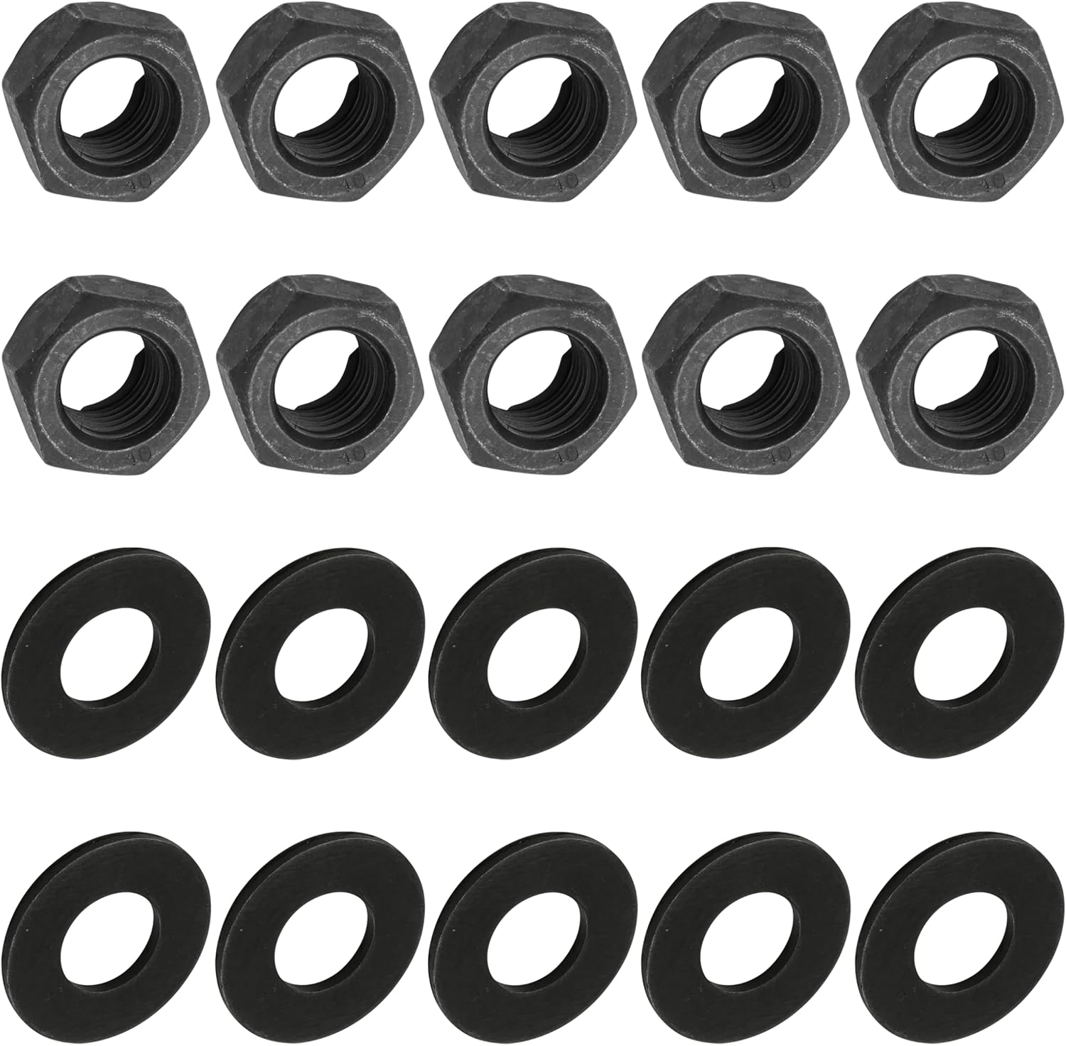 Caltric Wheel Nut And Washers Compatible with Yamaha Grizzly 600 YFM600F 4x4 1999-2001 / Warrior 350 YFM350X 1995-2003 / YFZ450 SE LE 2004-2005 Front and Rear