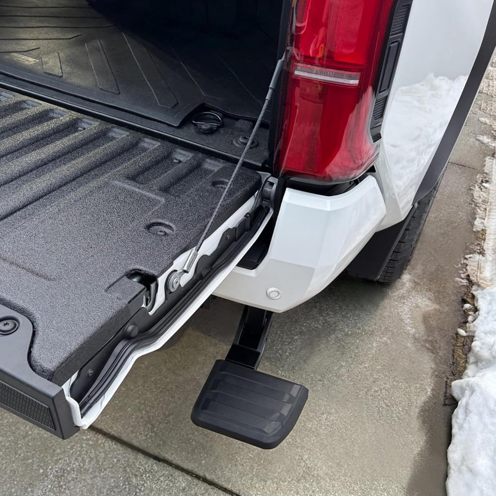 KLN Rear Bed Step Tailgate Bedstep Compatible with Toyota Tacoma 2024 2025 2026 Folding Truck Step Retractable Bumper Tailgate Step 4th Gen Accessories Replace # PT392-35920