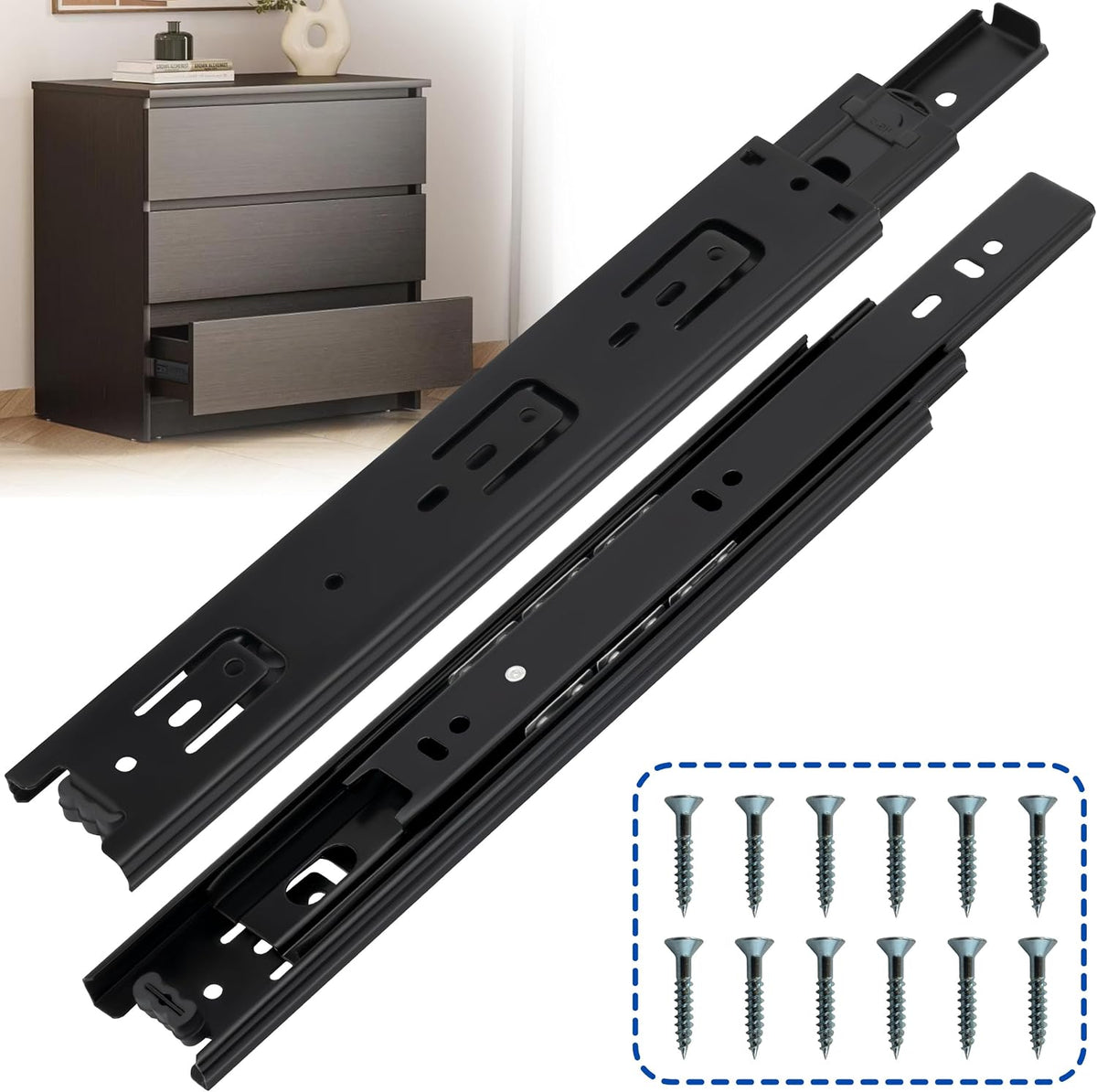 14 inch drawer slides 10 pairs (20pcs) side, main product view