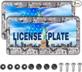 Automotive Exterior Accessories Black and White License Plate Frames Butterfly by Unknown