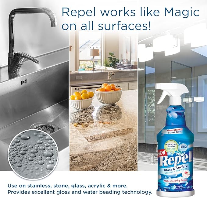 Clean-X REPEL Glass & Surface Cleaner 32 fl. oz. - Image 7