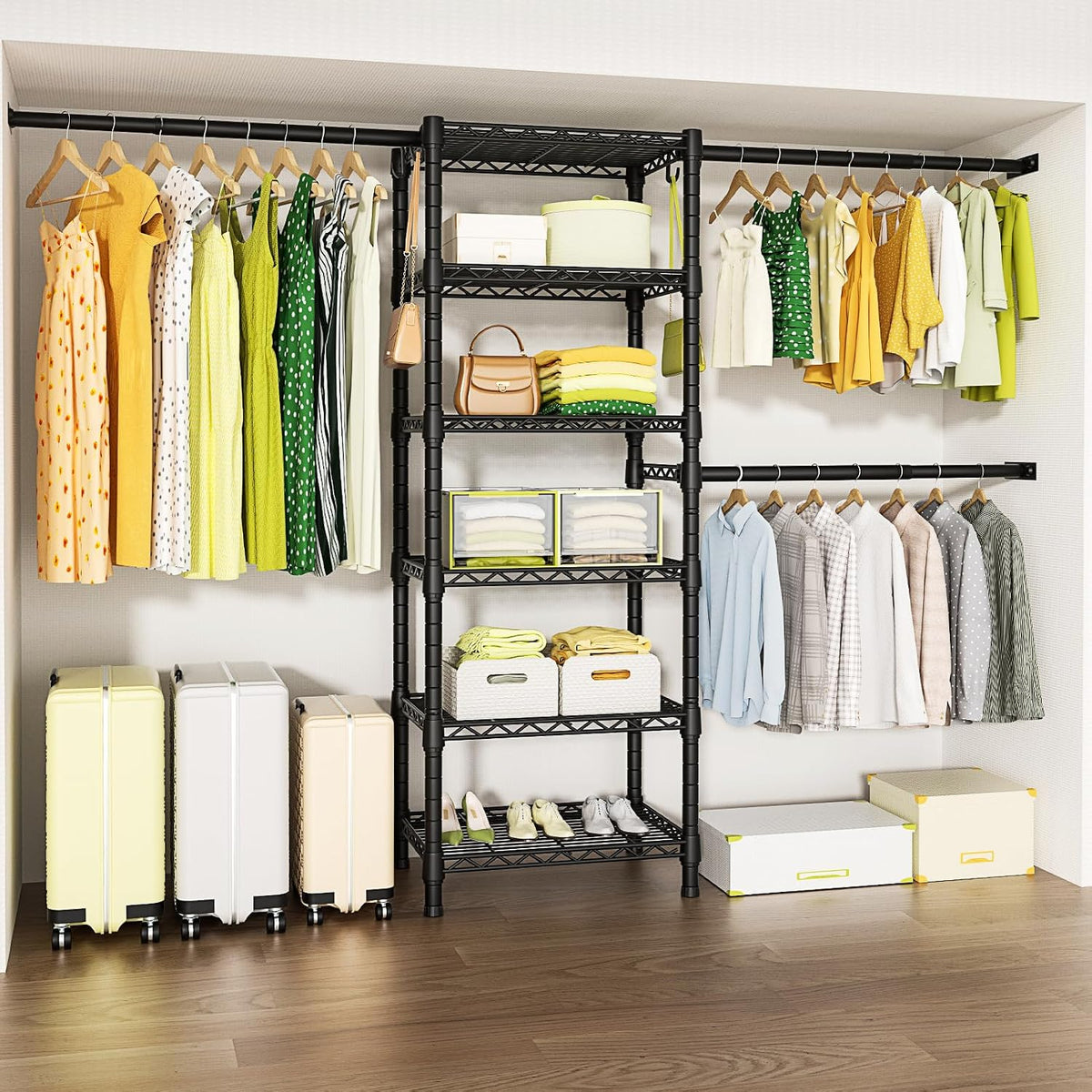 ulif m5 wall mounted clothes garment rack, heavy, main product view