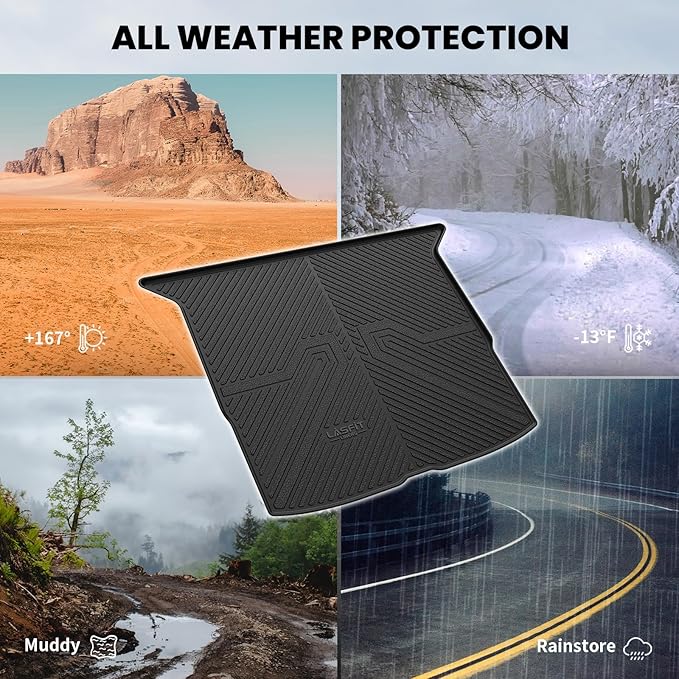 LASFIT Trunk Mat for Honda Passport 2019 2020 2021 2022 2023 2024 2025 - Image 8