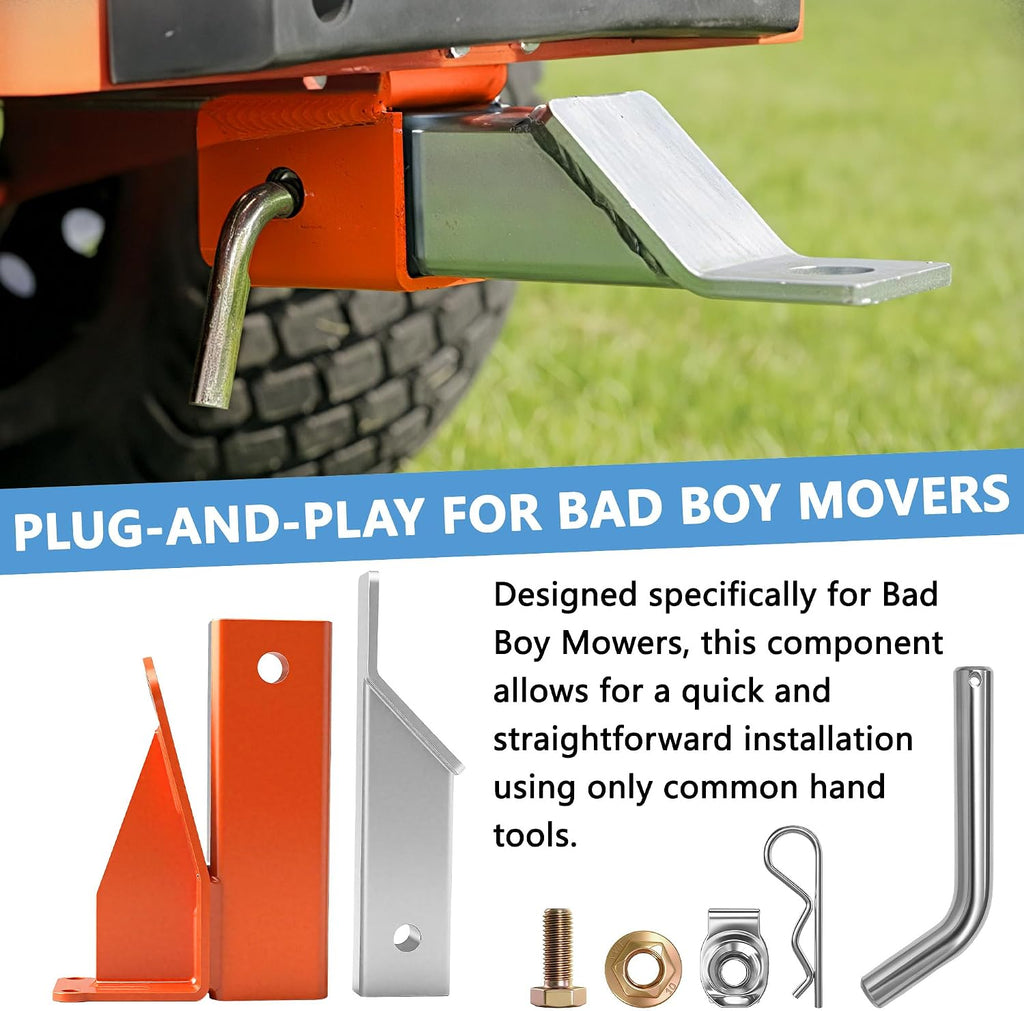 2" Hitch Kit with Pin Hitch Receiver Fits for Bad Boy, 2021 & Up Maverick Replaces 093-1136-23,093-1136-98 & 093-1111-00