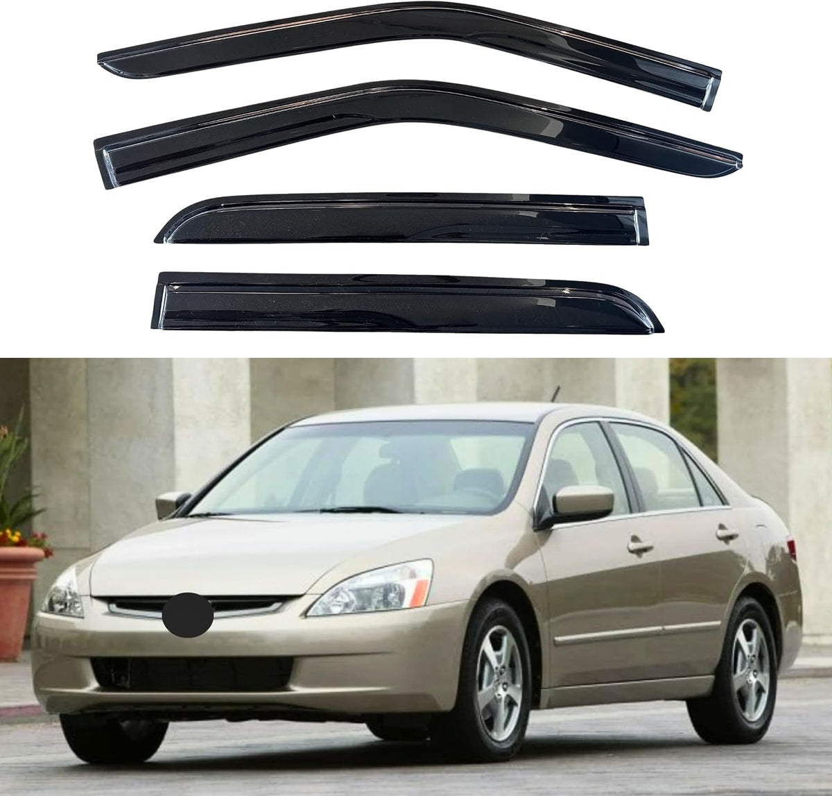KPY Window Visor Rain Guard Compatible
