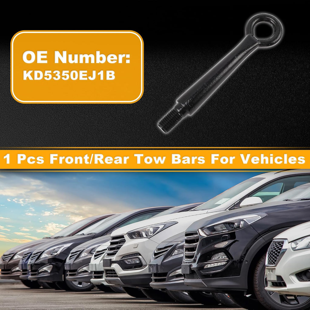 Tow Bars for Vehicles for Mazda 3 2016-2024 Front/Rear Tow Hook Metal Black 1 Pc Tow Hook