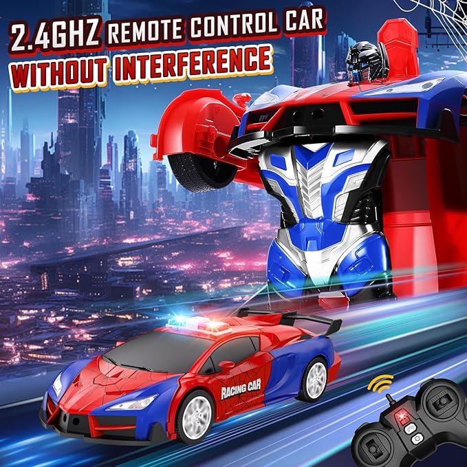 Remote Control Car for Boys 4-7, 2.4GHz RC Car 1:18 Scale, One-Button - Image 3
