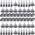 60 Pack Rocaris Carbon Steel Wire Wheel Brush Set