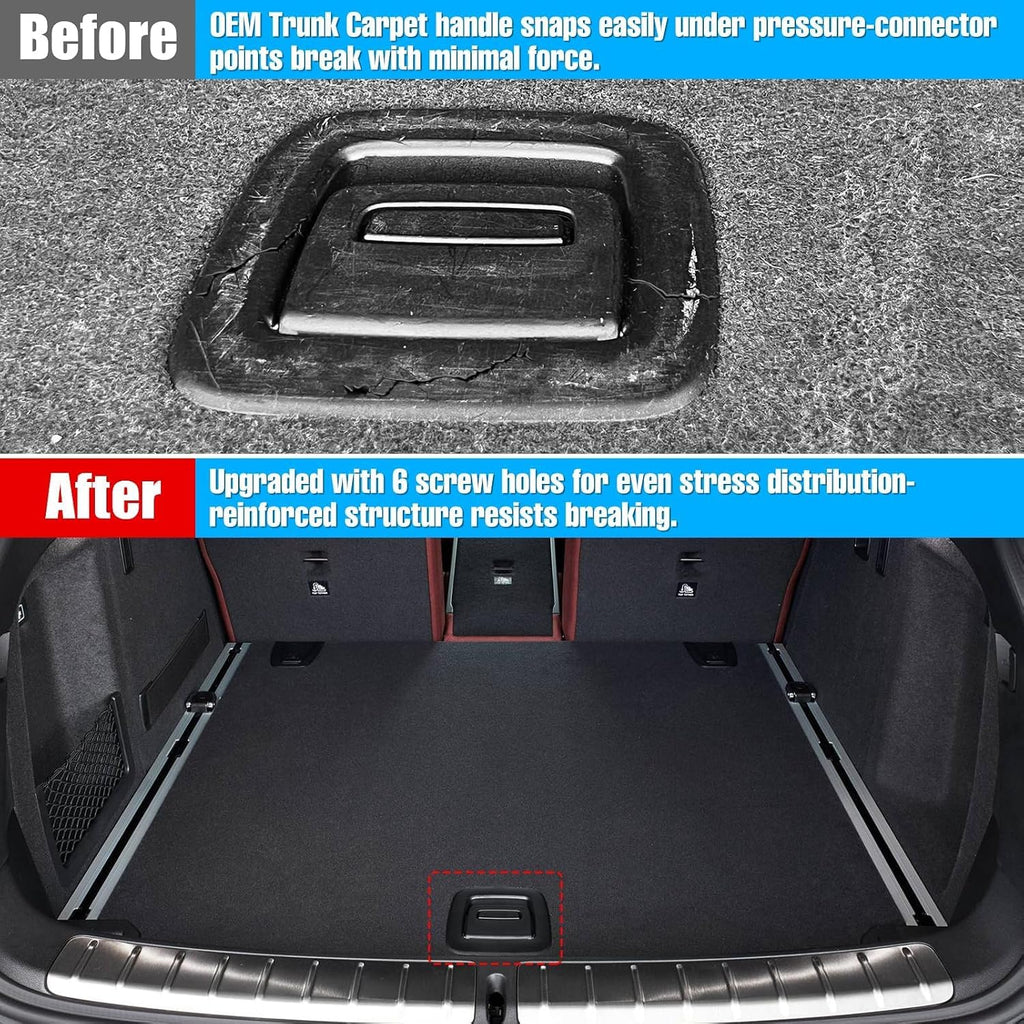Jaronx Compatible with BMW Trunk Mat Carpet Handle for X3 G01 2018-2024/X4 G02 2018-2025/X5 G05 2019-2025/X6 G06 X7 G07 2020-2025, Rear Trunk Mat Floor Carpet Handle Replacement for BMW 51479471108