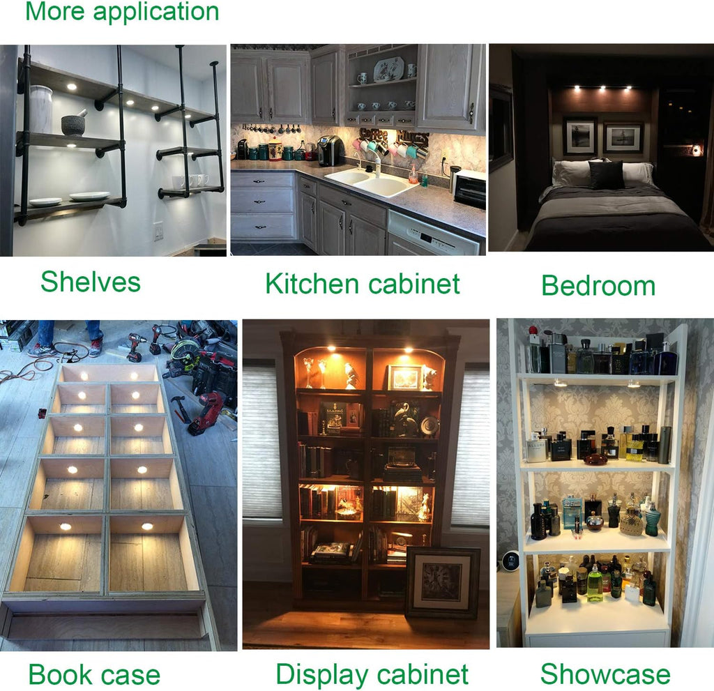 aiboo linkable under cabinet led lighting 12v dimmable on a desk or shelf