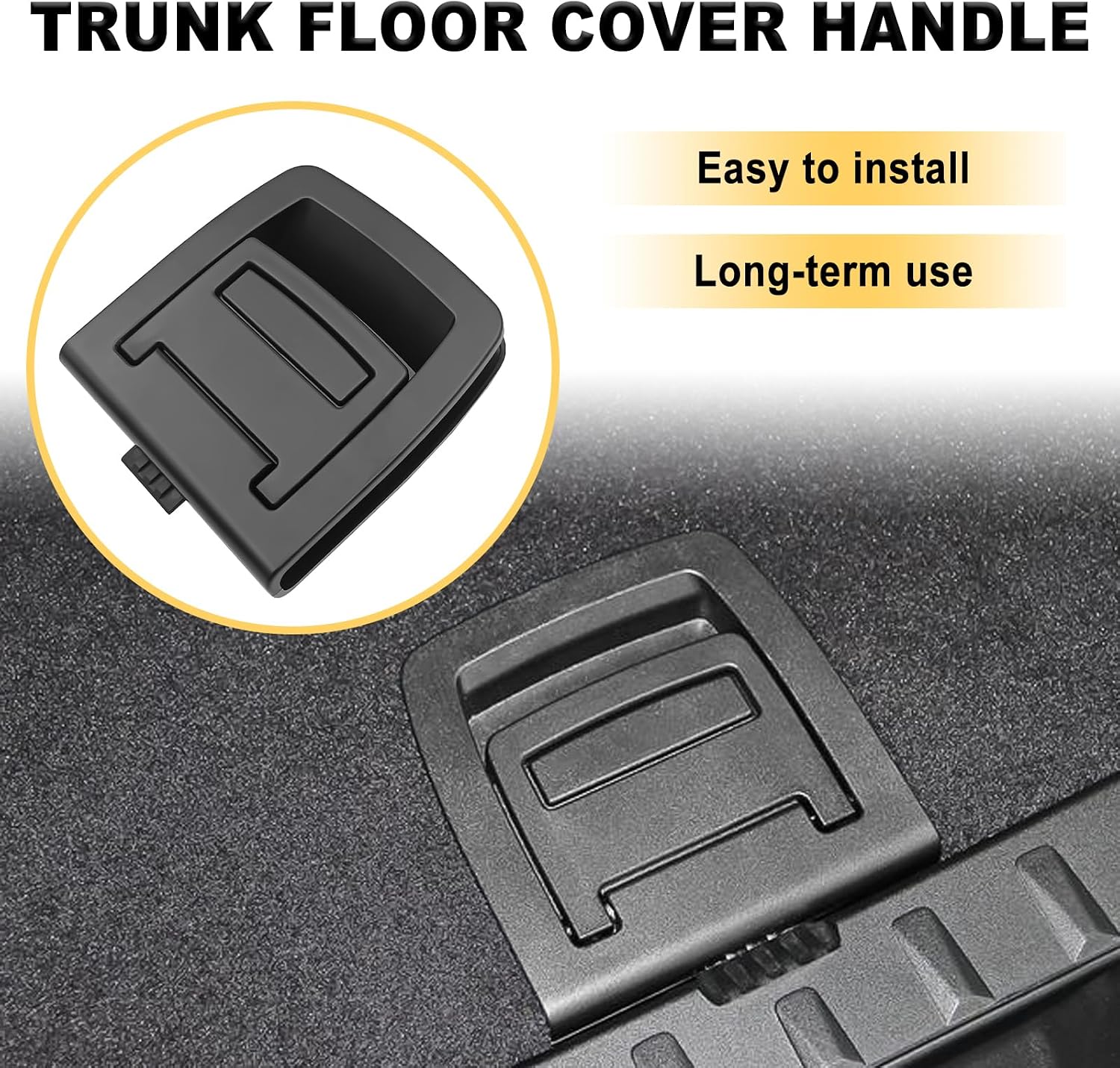 Rear Trunk Mat Carpet Handle Repalcement (Without Locking Function) Compatible with BMW X6 M F86 2013-2019, X5 M F85 2013-2018, X5 E70 2006-2013 3.0d, 4.8i etc, Replace # 51479120283