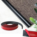 20Ft Flexible Carpet Edge Trim, Flexible Rug Edge Protector for Doorway, Peel & Stick Floor Transition Strip，Self-Adhesive Waterproof Cuttable Safety Edging for Thick Rugs &Mats（Black）