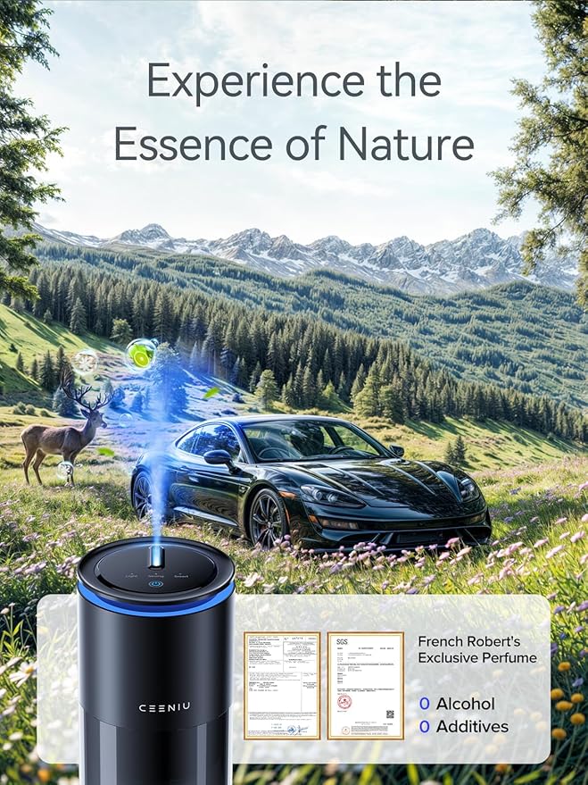 Ceeniu Smart Car Air Freshener, New Car Smell Scent, Enlarged Spray Nozzle - Image 8